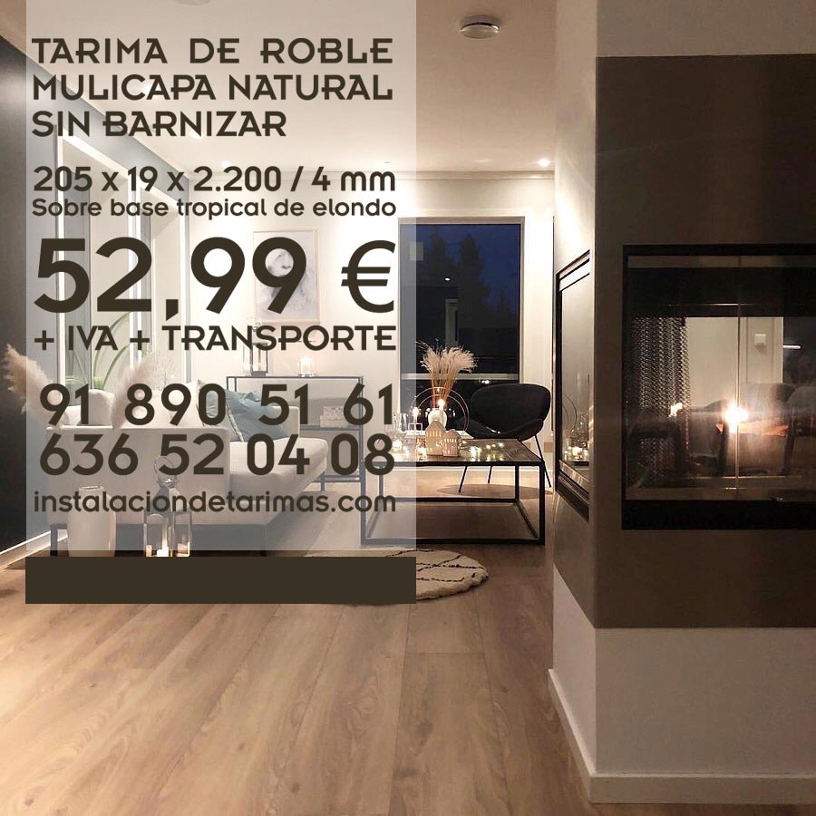 Oferta de multicapa de roble sobre base de elondo