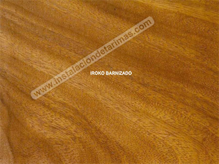 Color de la tarima multicapa de iroko