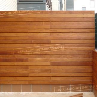 Friso de tarima de iroko "cladding" exterior o interior